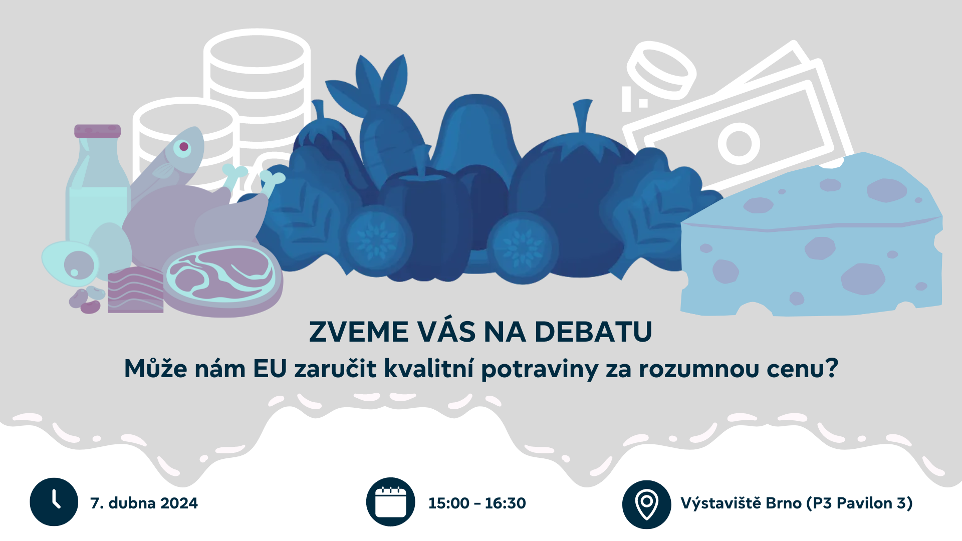 Pozvánka na setkání europoslanců a expertů s veřejností 7.4. 2024 od 15:00 do 16:30 hodin, veletrh TECHAGRO 2024, výstaviště Brno.